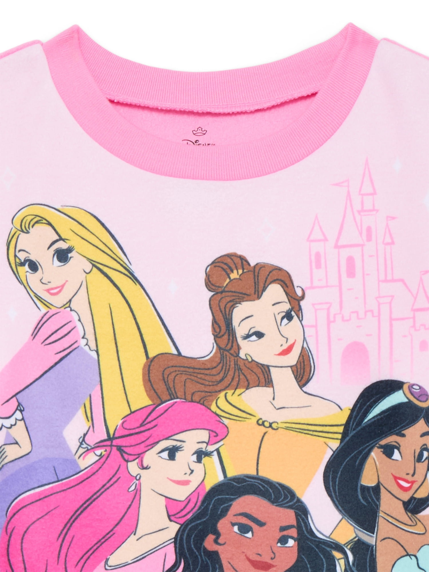 Disney Princess Toddler Girls Long Sleeve Top and Pants Pajama Set, 2-Piece, Sizes 12M-5T