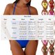thumbnail image 2 of Traje de baño de una pieza para mujer, conjuntos de bikini para mujer estilo europeo y traje de baño bikini para playa de color liso con borde, ropa de baño de mujer, 2 of 6