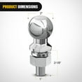 thumbnail image 5 of Nilight 2-Inch Diameter Chrome Trailer Hitch Ball, 3,500 lbs, 3/4 x 1-3/4-Inch Shank Universal Fit Gray, 2 Years Warranty, 5 of 7