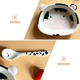 thumbnail image 5 of FRCOLOR Adorable Cow Shaped Dessert Bowl with Spoon for Home Use Made of Synthetic Material Multi Color 6.3 Inches, 5 of 8
