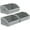 Grey, variant on Trapezoid Closet Shelf Organizer - Large Baskets for Organizing, Fabric Storage Box for Shelves, Cube Storage Bins for Clothes, Books, Blankets, 3 Pack, Beige