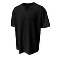 thumbnail image 3 of Bcfgryg Men's V Neck Short Sleeved Solid Color Striped Loose Casual T Shirt Pocket T-shirts Men, 3 of 3