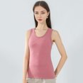 thumbnail image 3 of Winter Women Thermal Vest Seamless Velvet Fast Temperature Lock Round Neck Slim Fit Elastic Sleeveless Inner Wear Bottoming Tank Top, 3 of 8