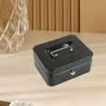 thumbnail image 6 of EHJRE Metal Cash Box with Lock Case Container with Keys for Kids Girls Boys Prizes Black, 6 of 9