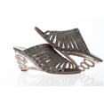thumbnail image 3 of Women's Strappy Rhinestone Slide Dress Sandal-GREY-9, 3 of 5