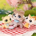 thumbnail image 5 of 3 PCS Minilpsshop Little Cat Dog Figurines,Collie #67 Kitten Cat #134 #1074 Mini Pet Toys, 5 of 6