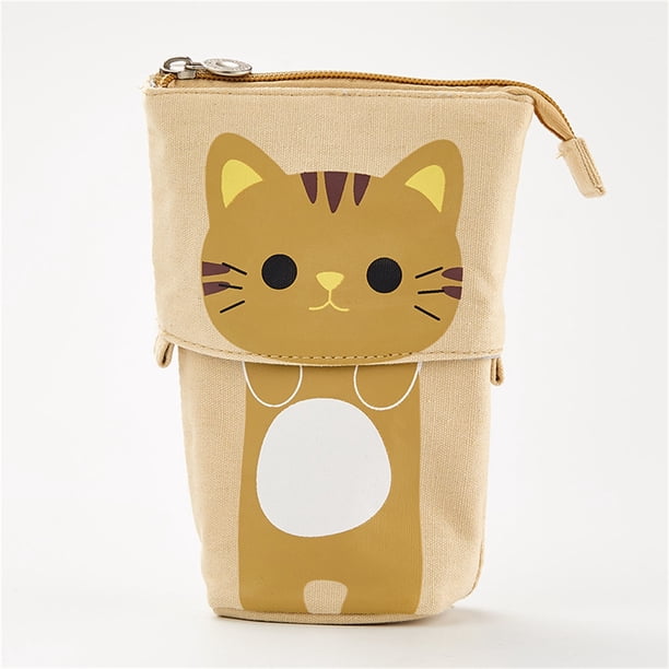 Estuche retráctil para lápices, bolsa de almacenamiento de papelería, lindas bolsas para bolígrafos