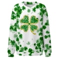 thumbnail image 2 of Xuyuer Women's Round Neck St. Patrick's Day Printed Long Sleeve Shirts Sweatshirt - Festive Holiday Graphic Pullover Top for Seasonal Parties, Gift Exchanges and Cozy Spring Summer Wear, 2 of 5