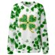 thumbnail image 2 of Xuyuer Women's Round Neck St. Patrick's Day Printed Long Sleeve Shirts Sweatshirt - Festive Holiday Graphic Pullover Top for Seasonal Parties, Gift Exchanges and Cozy Spring Summer Wear, 2 of 5