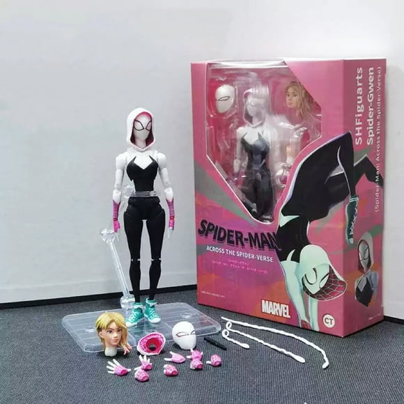 Spider Across the Verse Gewen Movable Action Figure Model Replaceable Box Set