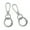 Silver, variant on 7829 Metal Swivel Lobster Claw Clasps,Keychain Clip with Large Key Rings DIY Crafts