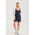 thumbnail image 2 of MOMANDA Women' s Maternity Bodysuit Sleeveless Shorts Jumpsuit Square Neck Tank Top for Pregnancy, 2 of 6