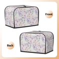 thumbnail image 2 of Funda para tostadora de 2 rebanadas con diseño floral, funda protectora contra el polvo y las huellas dactilares para pan, de poliéster, fundas para pequeños electrodomésticos de cocina, 2 of 6
