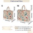 thumbnail image 2 of FORMRS Womens Corduroy Tote Bag Crossbody Shoulder Handbag with Pocket, Watercolor Leaves, 2 of 7