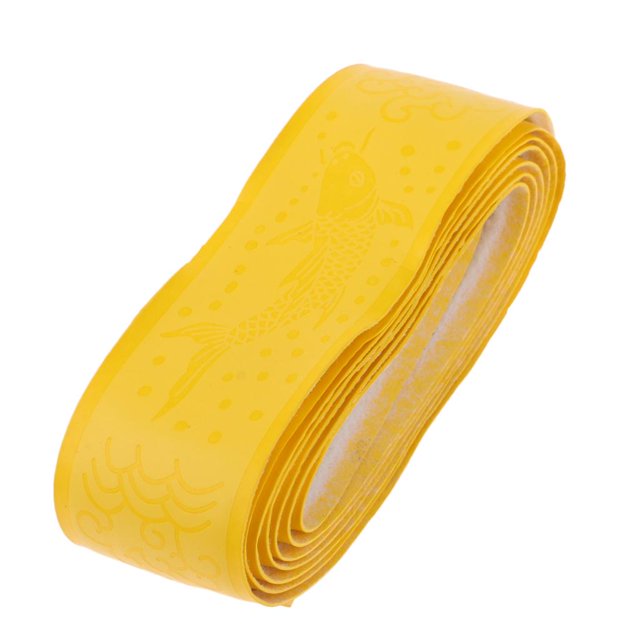 Cinta elástica multifuncional del del apretón de de pescar de la raqueta del bádminton del Amarillo Baoblaze Agarre de raqueta