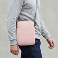thumbnail image 6 of 13.3 Inch Portable Tablet Case, Laptop Shoulder Bag with Crossbody Strap, Pink, 6 of 6