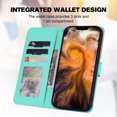 thumbnail image 6 of Feishell Cute Animal Pattern Wallet Phone Case for iPhone 11 Pro,Color Matching PU Leather Shockproof Magnetic Flip Stand Credit Card Slots Slim Phone Case with Wrist Strap,Skyblue, 6 of 8