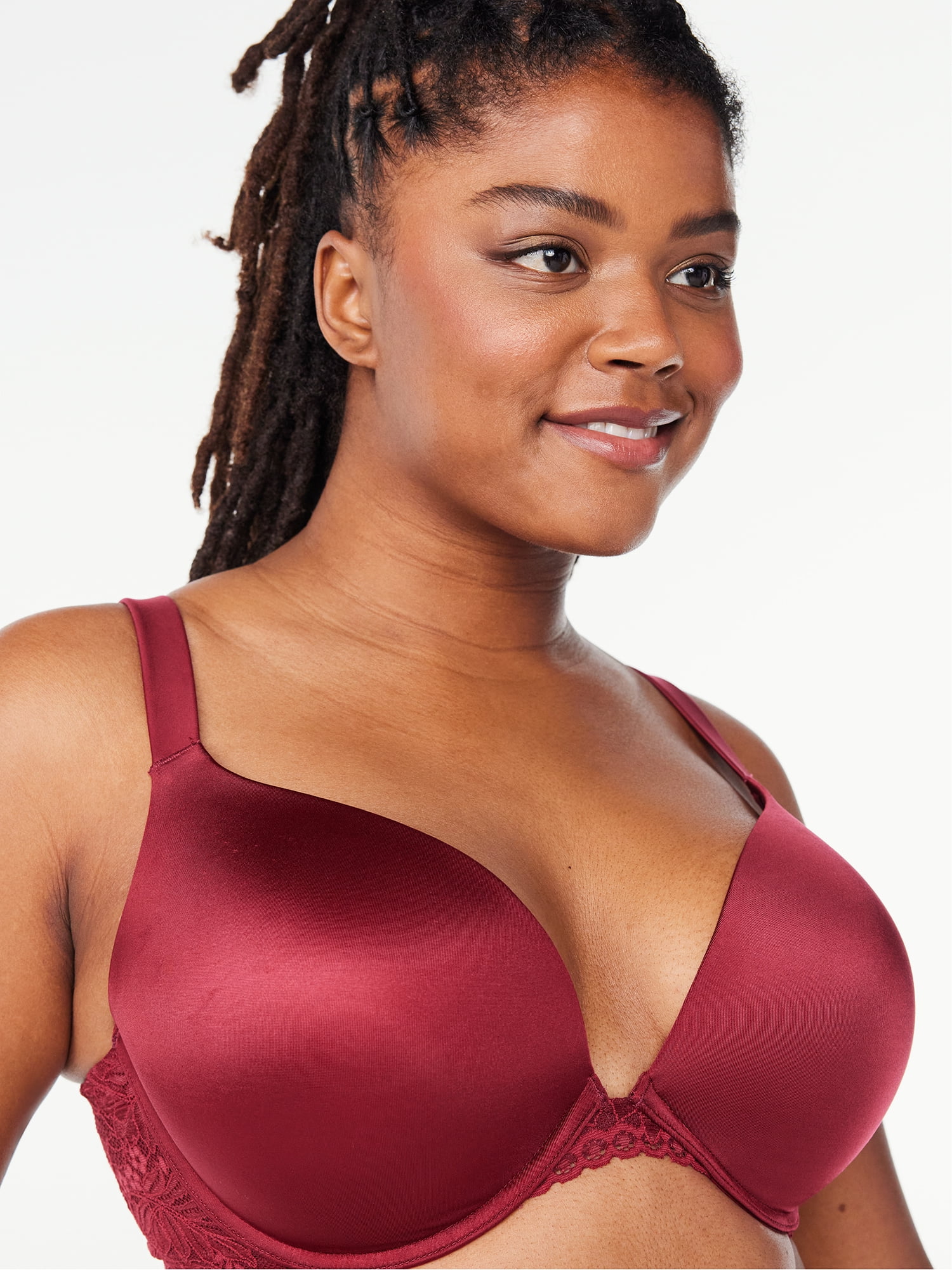 Joyspun Women's & Women's Plus Size Underwire Balconette Bra, Sizes 38DD to  46DDD