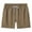Khaki, variant on Men's Swim Trunks Running Shorts with Lining 2-in-1 Quick-Dry Beach Shorts With Zippered Pockets Navy -32