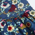 thumbnail image 5 of Toddler Baby Girl Clothing Long Sleeve One-Piece Floral Print Dress Kids Skirt, 5 of 7