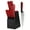 Red, variant on Hecef 13-Piece Knife Set with Block, High Carbon Steel Sharp Chef Knives with Build in Sharpener