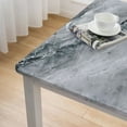 thumbnail image 5 of WYYP Marble Texture Square Tablecloth Washable for Home Kitchen Outdoor Decoration 100% Polyester Fiber 40*40, 5 of 8