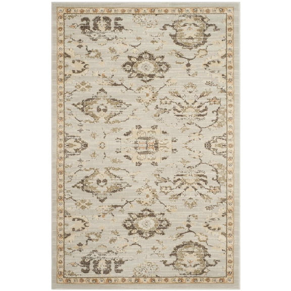 SAFAVIEH Florenteen Emory Abstract Overdyed Area Rug, Grey/Ivory, 4' x 6'
