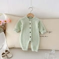 thumbnail image 4 of Coerni New born Baby Long Sleeved Plush Knitted Sweater Crawling Suit Baby Boys Girls Cute Warm Knitwear Fall Winter Clothes, 4 of 6
