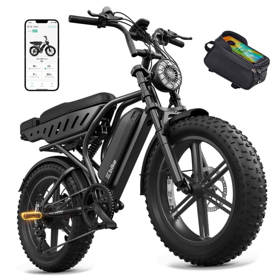 TST Electric Bike for Adults, 750W Motor, 48V/15AH Battery, 20x4" Fat Tire, Tested to UL 2849 Standard by SGS