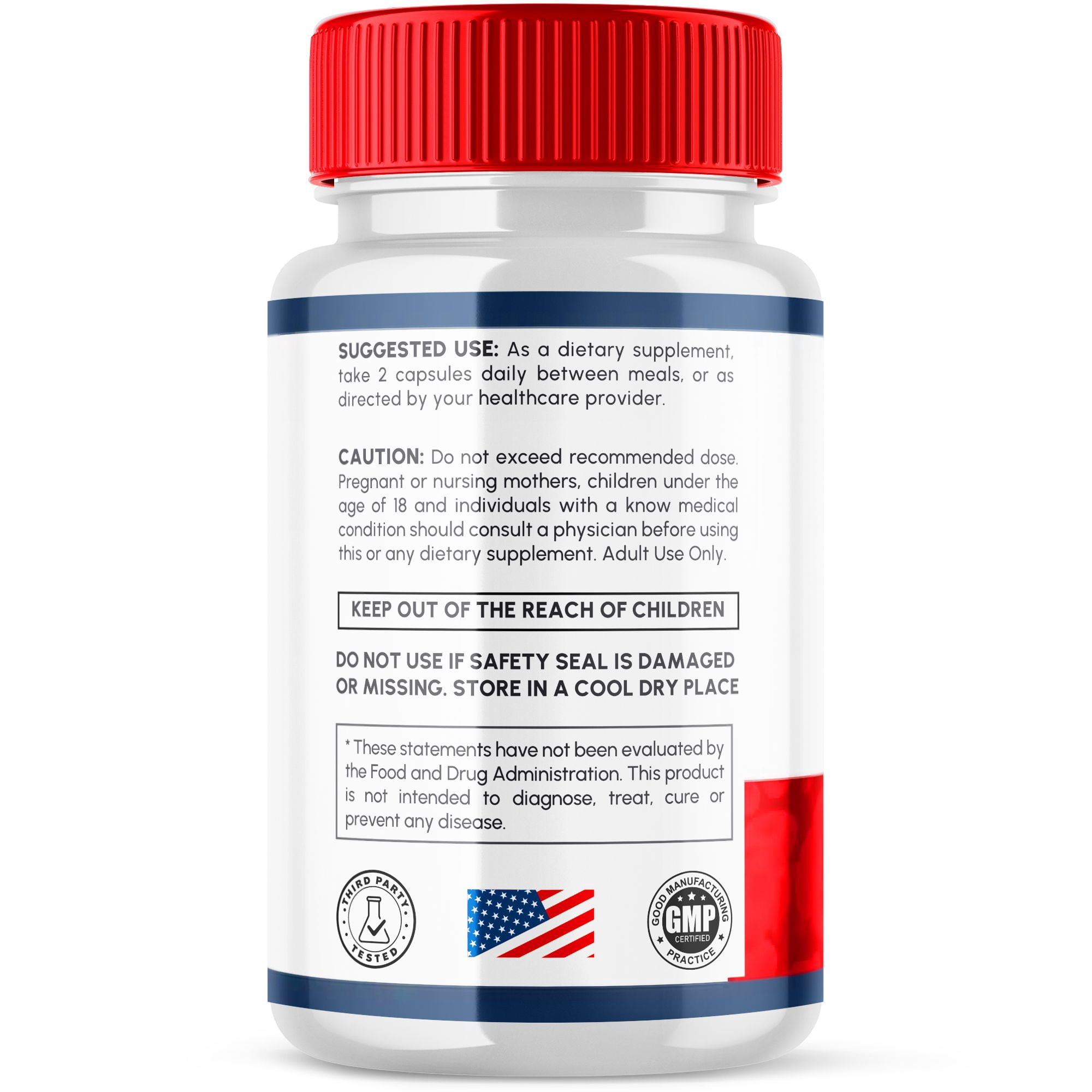 GlucoSynq Blood Support Advanced Formula Supplement Natural Ingredients 120 Capsules