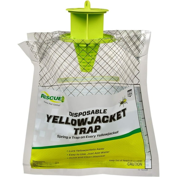 RESCUE! Yellow Jacket Disposable Trap, 1 Unit, East of Rockies Mix