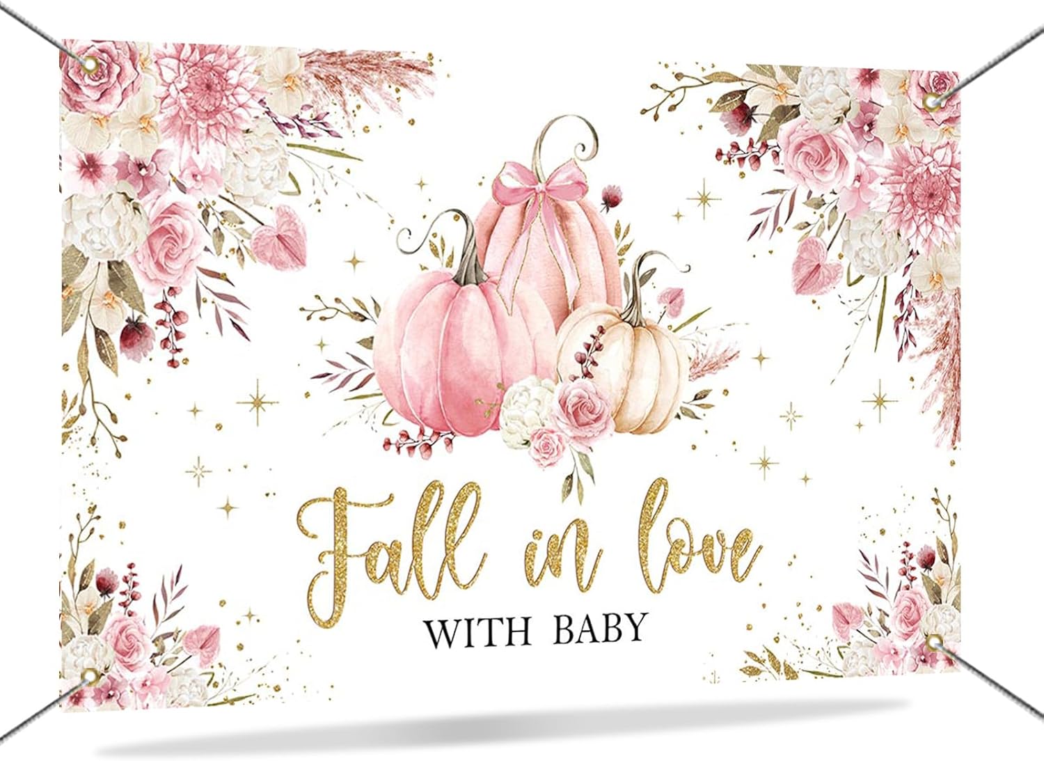 Grill-Babyparty Hintergrund »It’s A BabyQ« – Rustikal Mit Sonnenblumen