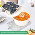thumbnail image 3 of Yayeee Pot Holders Kitchen Heat Resistant with Pockets 7"x9.8" Cotton Oven Cooking Hot Pads, Elegance Art Pattern, 3 of 7