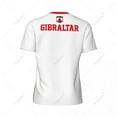 thumbnail image 4 of Exclusive design Gibraltar Flag Grain 3D Printed Men For Running Bike Soccer Tennis Fitness Sports tshirt Mesh Short T-shirt, 4 of 10