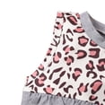 thumbnail image 4 of Seyurigaoka Little Girl’s Leopard Stitching Sleeveless Tops and Short Pants Set, 4 of 8