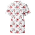 thumbnail image 5 of Women Daily Casual Flowers Printed Short Sleeve O Neck T Shirt Tops, 5 of 5