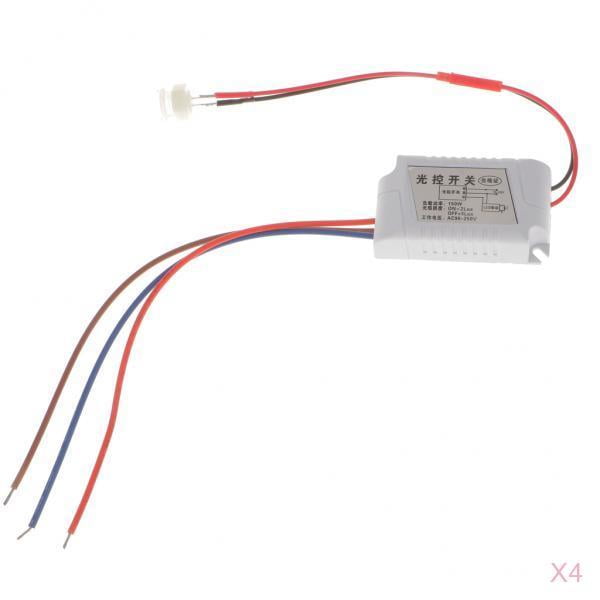 4 Pcs Interruptor de Control Luz Sensor Automático de Movimiento Complimentos Conttol de Iluminación Zulema Interruptor detector del sensor