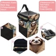 thumbnail image 2 of Penguin Foldable Car Trash Can Mini Trash Can with Lid Leak-Proof Car Garbage Can Hanging Storage Bag Car Trash Bin, 2 of 6