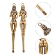 thumbnail image 3 of 2pcs Copos de la medicina de cobre Mini medicina Scoop Laboratory Supplies (Golden) HOMEMAXS MX12604776, 3 of 6