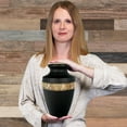 thumbnail image 5 of Trupoint Memorials Serenity Black Large Adult Urn For Cremation Ashes in Home, For up to 200 lb Person with Velvet Bag, 5 of 7