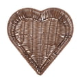 thumbnail image 1 of SHISUYAN 1Pc Heart-shaped Creative Imitation Rattan Woven Basket Snacks Storage Basket, 1 of 8