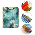 thumbnail image 2 of Washranp Clipboard Folio with Refillable Lined Notepad 5 Interior Storage Dividers Side Pockets File Folder Colorful Labels Clipboard, 2 of 7