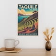 thumbnail image 3 of Motivational Retro Travel Taquile Island Inspirational Poster Wall Art Decor for Library Classroom Home Study Print Poster, 3 of 8