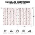 thumbnail image 2 of Nursery Curtains Boys Girls Kids Strawberry Bubble Gum Print Pattern Window Drapes for Living Bedroom Playroom Room Decor Rod Pocket 52x63 Inch 2 Panels, 2 of 2