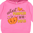 thumbnail image 3 of Inktastic Cutest Pumpkin in the Patch with Orange Heart Toddler Hoodie, 3 of 4