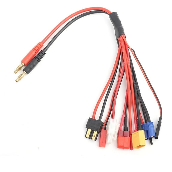 Battery Charger Adapter,8 in 1 Lipo Battery Multi Charging Plug Convert Cable Line for IMAX B6 Charger,Connector Splitter Cable for RC Lipo Charging