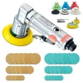 thumbnail image 1 of KFFKFF 1/2/3 Inch Air-Powered Random Orbital Sander, Swift 15000RPM Compact Pneumatic Sander for Automotive Tasks, 58PCS Kit with Sandpapers, Wool Pad, Undulating Sponges, 1 of 9