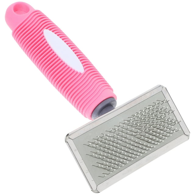 Pet Grooming Comb Stainless Steel Dogs And Cats Comb For Shedding And Dematting Comfortable Handle