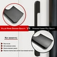 thumbnail image 5 of 15 Pack Extra Modern Cabinet Drawer and Kitchen Black Pulls by Villar Home Designs Hole Center 3 3/4'', 5 of 5