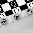 thumbnail image 4 of Castle Fairy Teenagers Monogrammed Letter Blackout Curtains Set of 2 (52x84 Each),Geometric Plaid Window Curtains,Alphabet Lattice Curtains and Drapes,Lightweight Room Decor, 4 of 6